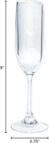 Miniatura 2 de Entretenimiento con la flauta acrílica Caspari de champán, transparente, 1 unidad por Caspari