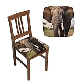 Taille du siège : les housses de siège carrées en forme d'éléphant s'adaptent correctement aux tabourets carrés (pour un diamètre de siège de 35 à 48 cm et une épaisseur de siège de 2,5 à 6 cm). Veuillez mesurer la taille du siège du tabouret avant de passer commande. Convient à la plupart des tabourets de cuisine/bar, chaises de bureau/salle à manger ou toute autre chaise carrée