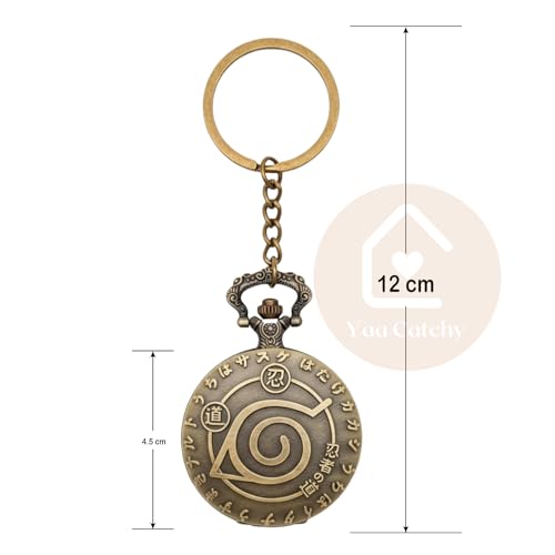 Image of Vintage Quartz Pocket Keychain for Men & Women - Classic Retro Antique Style Anime Marvel Super Hero Timepiece, Decorative Accessory for Bags and Backpacks.