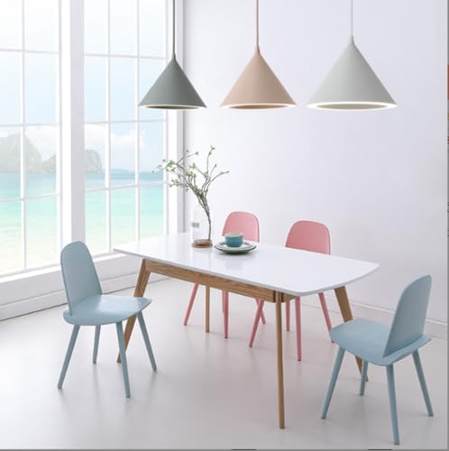 Lámpara de comedor nórdica moderna en metal azul con acabado creativo LWX 5