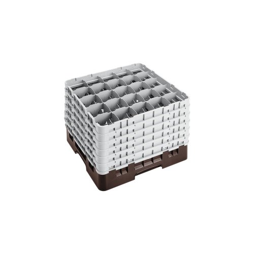 Camrack Glass Rack, W/6 Extenders, Full Size, 25 Compartments, 3-1/2'' Max. Dia., 11-3/4'' Max. (2 Pieces/Unit)