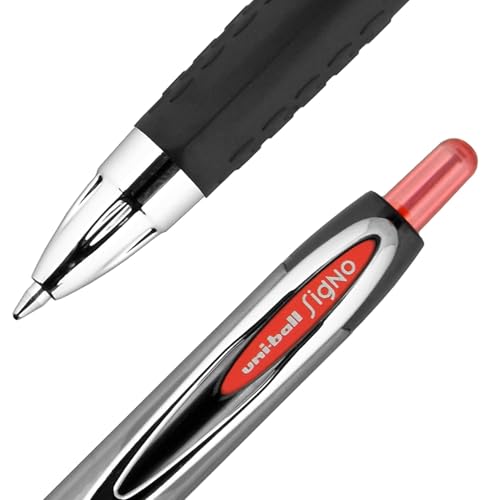 Bolígrafo Uni-Ball Signo Gel 207 Retráctil Rojo 12 unid. miniatura 2