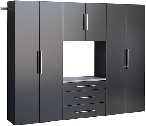 Miniatura 10 de Prepac HangUps Gabinete de almacenamiento de garaje de 108 pulgadas de ancho, el juego consta de 3 armarios montados en la pared, ideal para garaje,