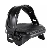 MVTEK Fahrradpedale, Heimtrainerpedal, ergonomisches Nylon-Pedal mit 12 mm Kugelgelenk und 1/2 Gewinde, Verstellbarer Riemen, Spinning Bike, Fitness-Fahrradpedal, Fahrradpedale