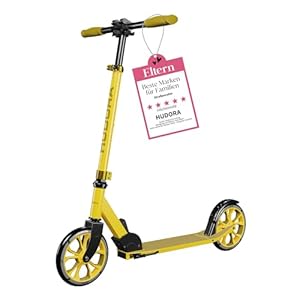 HUDORA Scooter Up 200 Geluidsarme aluminium step, voor maximaal 100 kg, in hoogte verstelbare en inklapbare step, kickstep voor kinderen, jongeren en volwassenen