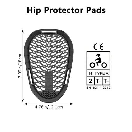 Protectores de rodilla y cadera para pantalones de motocicleta en rutas de carretera 2