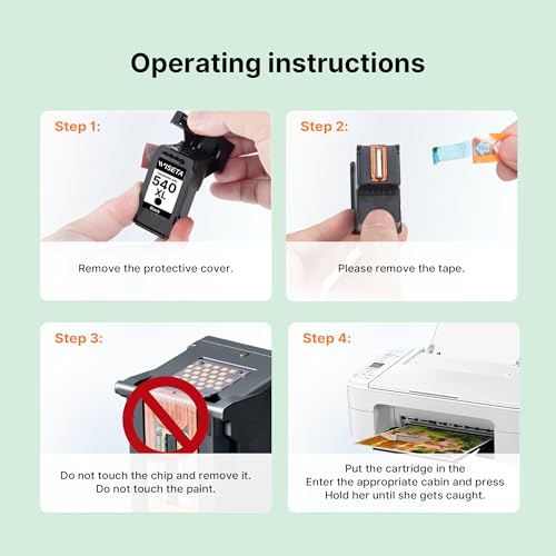 540XL 541XL Twin Pack Replacement for Canon PG-540XL CL-541XL Ink Cartridges for 540 Black and 541 Colour Ink Cartridges for Canon Pixma TS5150 TS5151 TS5100 MG3600 MG3650 MG3650s MG4250 - Image 5