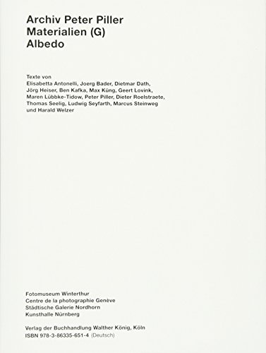 Peter Piller: Archive: Materials (G) 3863356519 Book Cover