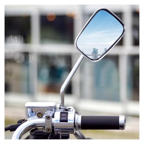 Espejos retrovisores moto de 10 mm cromados para scooter y Rebel 250 5