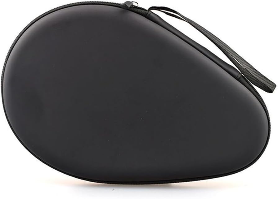 Table Tennis Bag for 2 Paddles and Balls, Hard EVA Shockproof Racket Case with Gourd Shape Design, Waterproof Pong Paddle Cover Storage Box