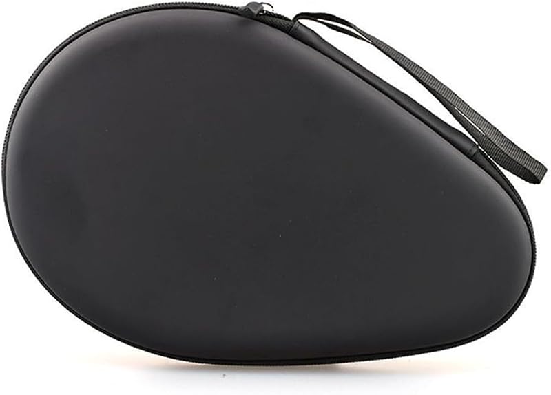 Table Tennis Bag for 2 Paddles and Balls, Hard EVA Shockproof Racket Case with Gourd Shape Design, Waterproof Pong Paddle Cover Storage Box