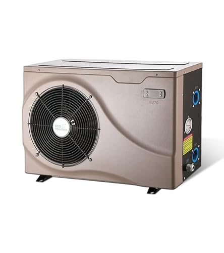 ECOPOOLTECH Pool Heat Pump | Electric Pool Heater for Above Ground & Inground Pools (up to 7,000 Gal) | Turbo X Compressor | Heating & Cooling | Auto Defrost | Plug & Play