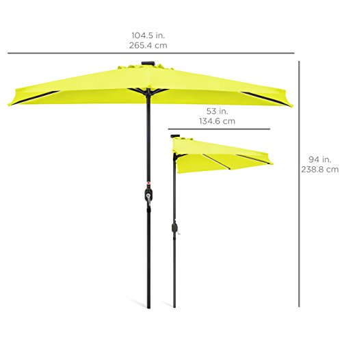 Yescom 10ft Outdoor Patio Half Umbrella Buy Online In Germany At Desertcart