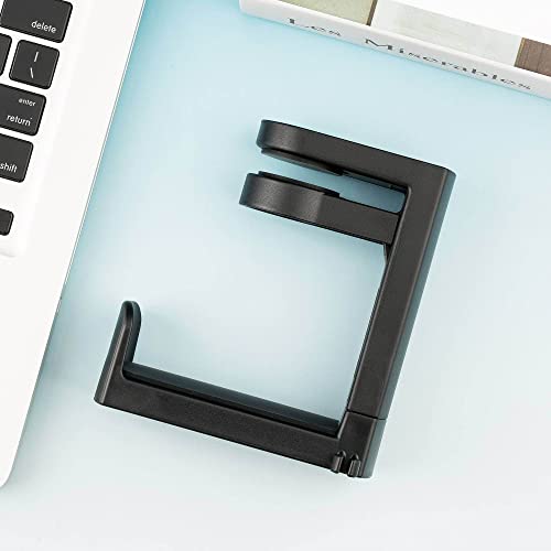 KIWIFOTOS Kopfhörer Ständer Kopfhörerhalter mit 360° drehbarem Headset Halterung Halter, Headphone Stand Schreibtisch Kopfhöreraufhänger Kopfhörer Clip Gaming Headset Halterung - Schwarz