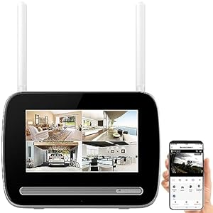 VisorTech Überwachungsmonitor: Funk-Überwachungsrekorder für Kameras DSC-500.cam/501.cam, Display, pp (Überwachungsrecorder, Netzwerk Überwachungsrekorder, Überwachungskamera mit Bildschirm)