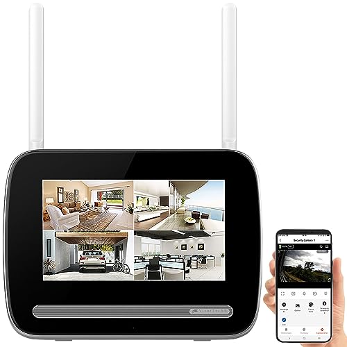 VisorTech Überwachungsmonitor: Funk-Überwachungsrekorder für Kameras DSC-500.cam/501.cam, Display,App (Überwachungsrecorder, WLAN Überwachungsrekorder, PC)