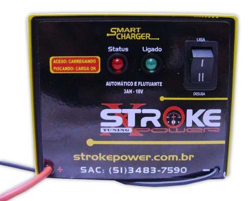 Carregador Bateria Inteligente 12v 3ah Portátil Carro Moto