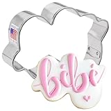 Emporte-pièce en forme de lettre/script de bébé 9,5 cm, fabriqué aux États-Unis par Ann Clark