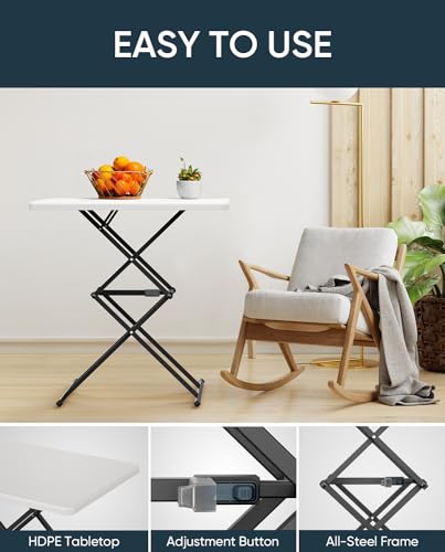 Upstreman Home ZENMATE X1 PRO 28 Inch Quick Pop Up Table thumb #5