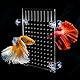 bangminda Aquarium Trennwand Aquarium Tank Trennung Brett Aquarium Isolation Acryl Gitter Fisch Tank Isolation Divider Fischseparator Transparente Platte mit Saugnap für Aquarium (40x30cm)