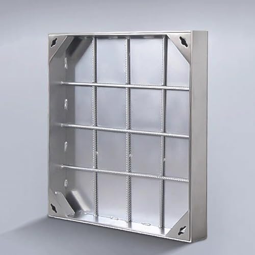 Cubierta invisible para tanque séptico con cámara de inspección electrónica para pavimentación al aire libre y diseño seguro para un fácil acceso y mantenimiento, ideal para paisajismo