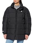Superdry Women's Longline Sports Puffer Jacket, Black, S
