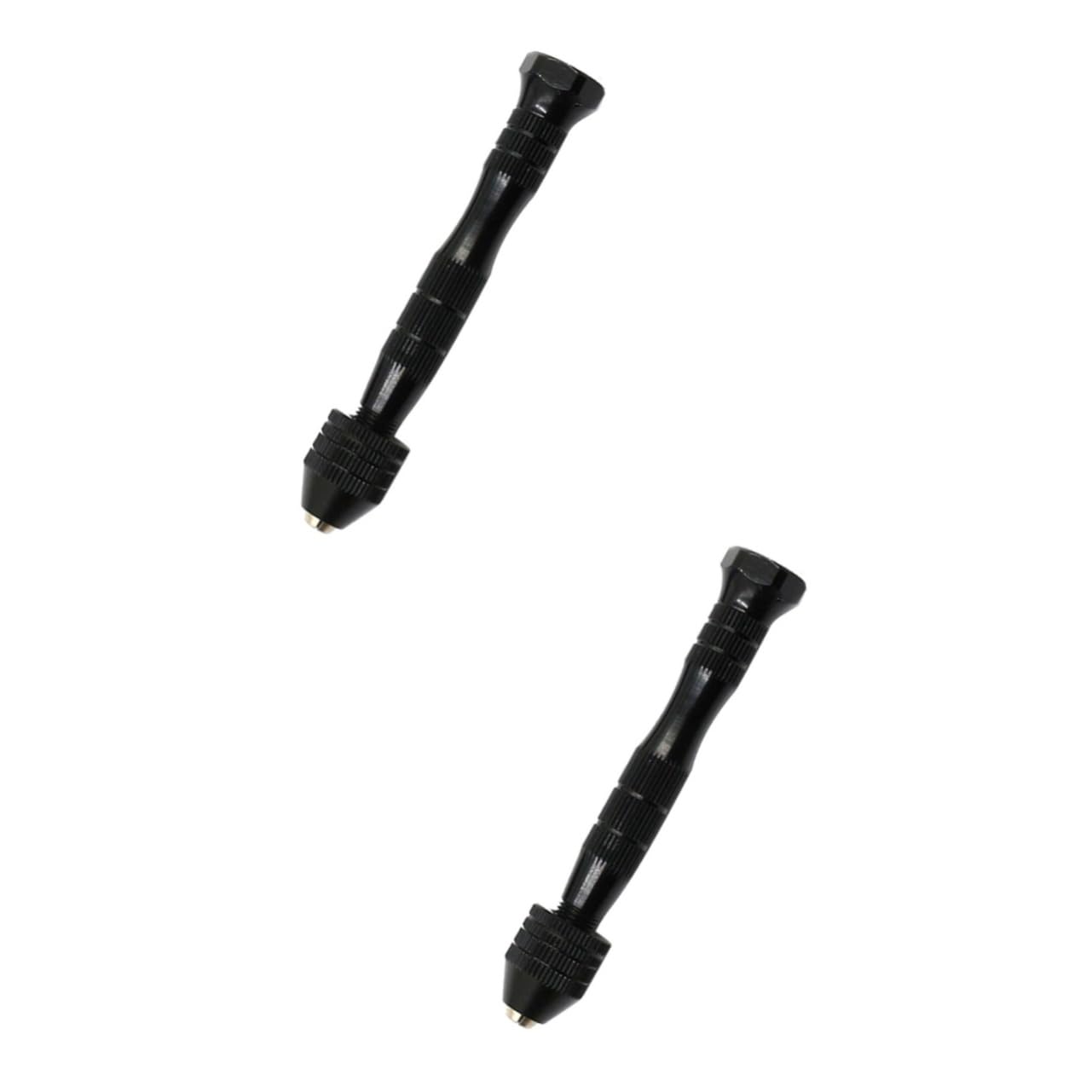 HOMSFOU 2pcs Mini Hand Drill Drill Bits 0.6-3mm Precision Hand for Jewelry Engravings Modelers Tool