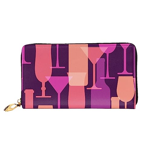 Porte-monnaie en cuir compact zippé noir PEIXEN pour homme et femme
