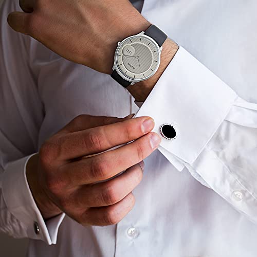 Image of Titan Edge Baseline Quartz Analog Off-White Dial Blue Leather Strap Watch for Men - NT1843SL01