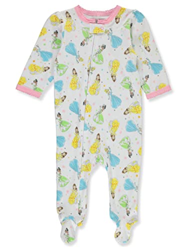 Komar Kids Baby Girl's Disney Princess Sleep N Play (Infant) White 3 to 6 Months (K228479MP36M)