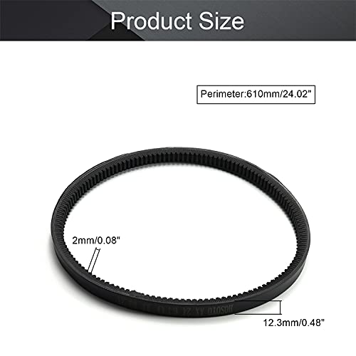 Othmro 1Pcs Triangle Belt Industrial Belt Ax24 Drive V-Belts Inner Girth 24Inch Industrial Power Rubber Drive Belt Replacement Belt Transmission Belt For Lathes Table Saws Band Saws Black #TOP1