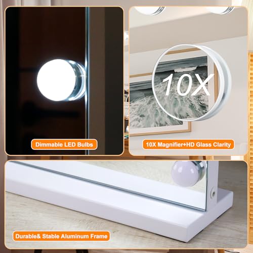LED Vanity Mirror with Bluetooth