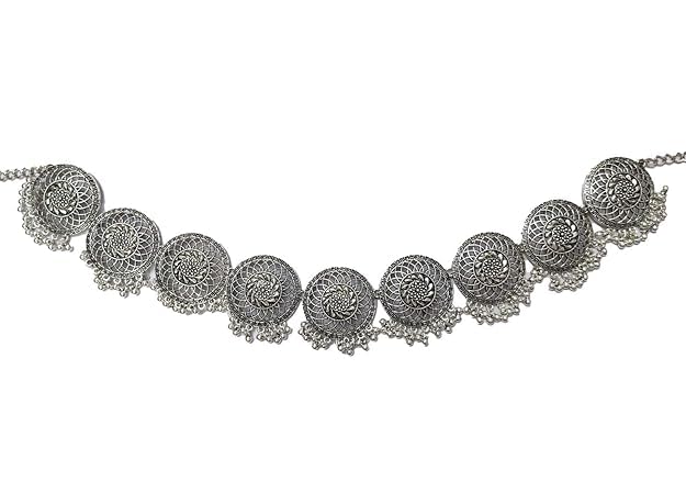 See full amazon price history chart for Oxidized Silver Kamarband for Girls & Women Oxidized Silver Kamarband for Girls & Women (B0D37R3HZC) Amazon Price History, Amazon Price Tracker