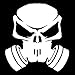 UYEDSR Stickers Auto 15cmX15.9cm Crâne Hardcore Autocollants Mode Vinyle Car-Styling Decal-Silver_1PCS