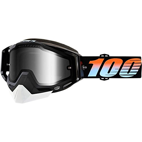 100% Racecraft Starlite neve colore nero/lenti a