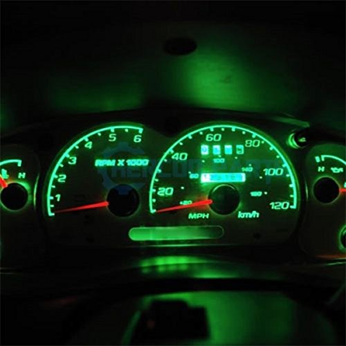 Britelites 10x T10 8-SMD Verde Luces LED para Auto miniatura 3