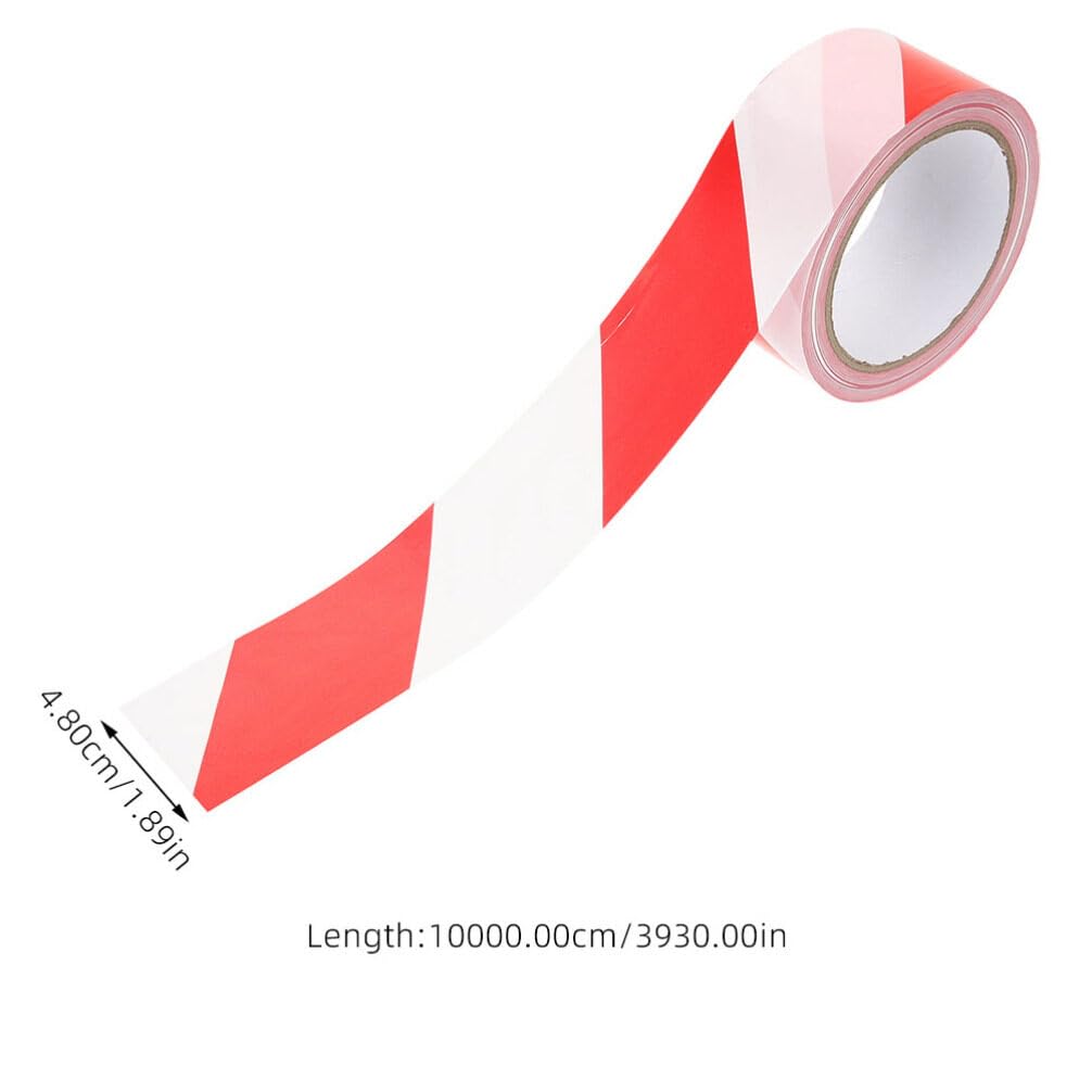 Ruban de Signalisation Rouge en Pe, Lot de 4 Rouleaux