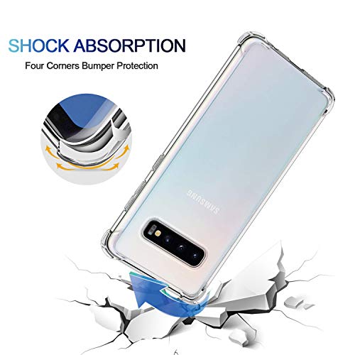 Galaxy S10 Case Ultra Crystal Clear Shockproof Bumper Protective Case For Samsung Galaxy S10 Transparent Tpu Slim Fit Flexible Cell Phone Back Covers For Men Women Boys Girls Rubber Silicone Gel Soft… #TOP2