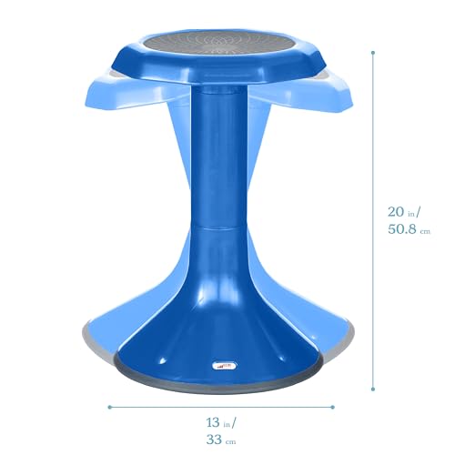 Image of ECR4Kids ACE Active Core Engagement Wobble Stool, 20-Inch Seat Height, Flexible Seating, Blue