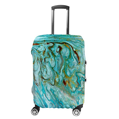 Housse de transport pour bagages marbre chic en vacances