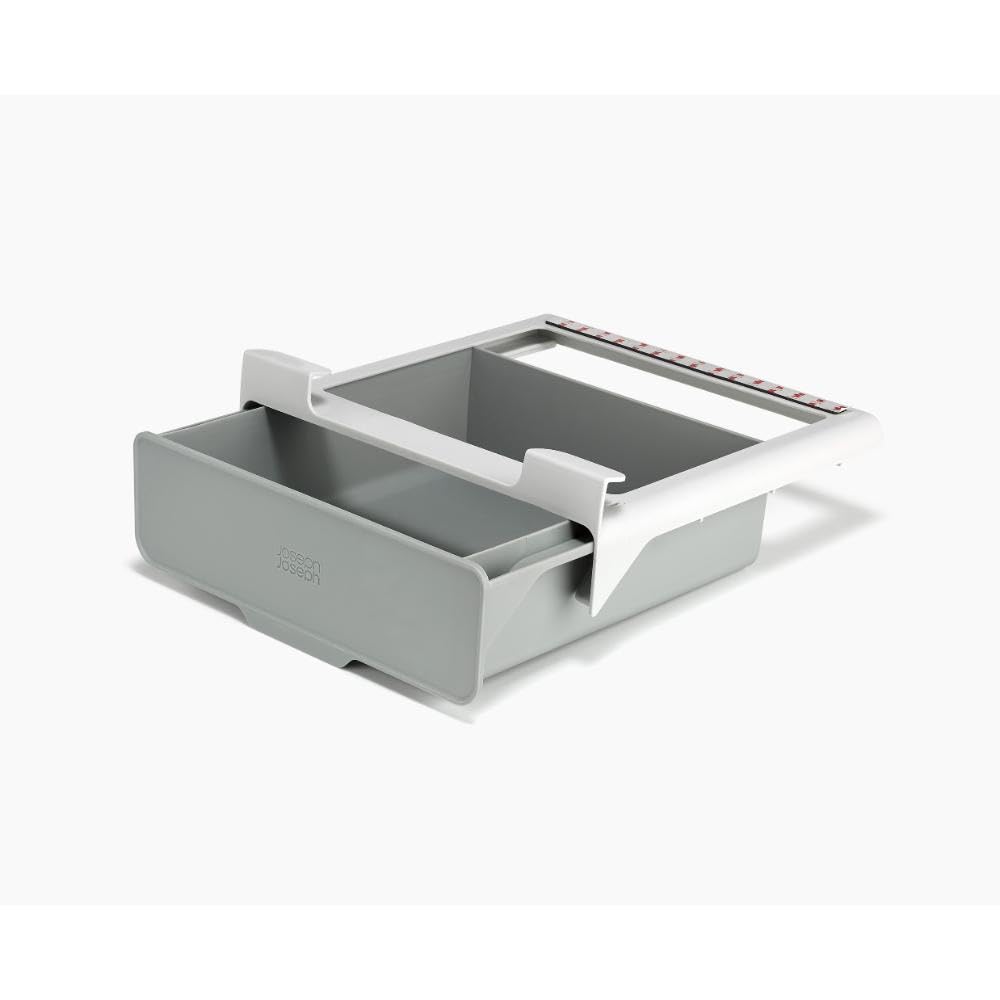Joseph Joseph CupboardStore Onder Plank Lade Keukenkast Opberg Organiser, Ruimtebesparend, Gerecycled Plastic