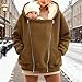 qvdvap Maternity Winter Coat Baby Wearing Jacket Women'S Sherpa Fleece Jacket With Baby Carrier Pocket, Warm Maternity Coat For Mom, Thicken Kangaroo Sweatshirt Cozy Winter Wear