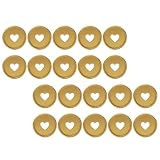 20 Stück Goldene Buchbindung Kunststoffscheiben