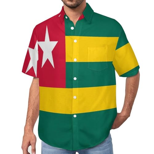 Chemises nationale homme imprimé 3D drapeau coupe hawaïenne