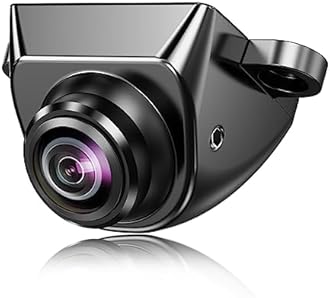 HD Backup/Front/Side View Camera, GreenYi AHD 720P Reverse Rear Cam for Car, SUV, RV, Trailer, Camper, Van, Pickup, Metal Shell, Adjustable Fisheye Lens, 170 Degrees Viewing Angle(Black)