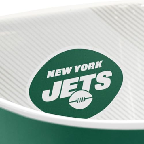 Image of YouTheFan NFL New York Jets Large Party Bowl