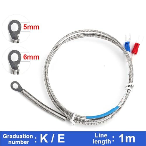 Termopar tipo K de 6mm con cable de 1M para un control térmico industrial exacto 3