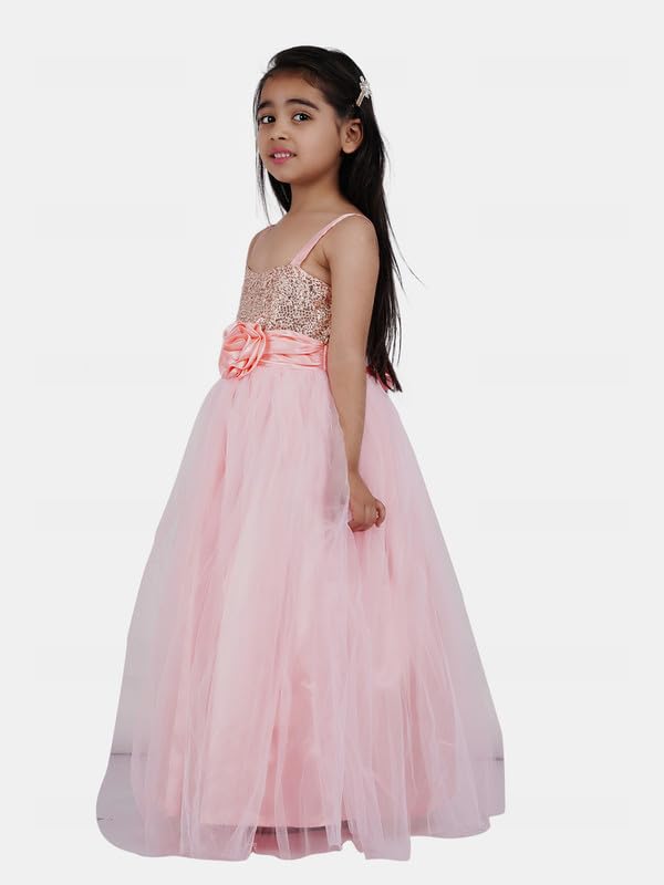 Image of Girl's Synthetic A-Line Maxi Dress