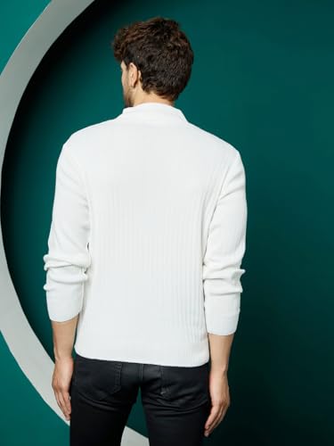 Image of Kvetoo Men High Neck Full Sleeve Winter Woolen Sweater