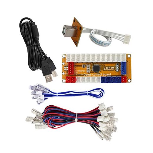 SJ@JX arkadspel USB-kodare noll fördröjning 2 spelare gamepad LED-knapp joystick kontroll för Nintendo Switch PC PS3 retropie hallon pi MAME